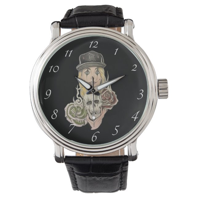 Chicano Art Wrist Watch (Front)