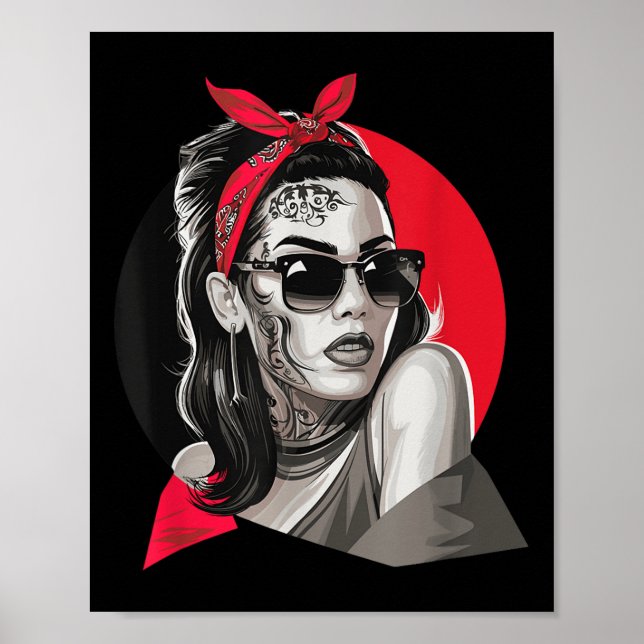 Chicano Chicana La Raza Barrio Tattoo Art Death _4 Poster (Front)