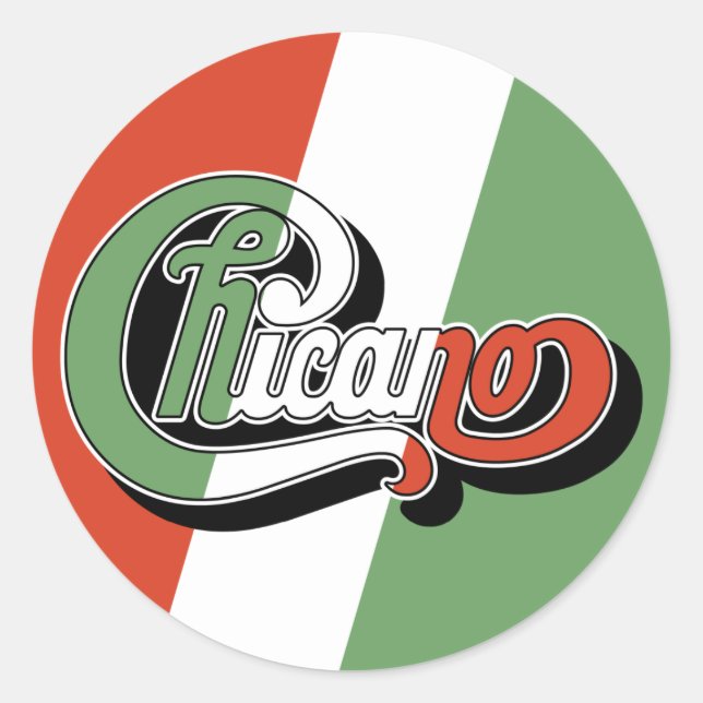 Chicano Classic Round Sticker (Front)