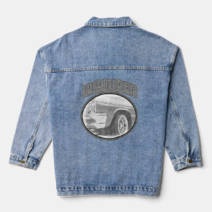 Chicano Style Lowrider Chicano Cholo Mens Vintage  Denim Jacket