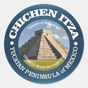 Chichen Itza Classic Round Sticker