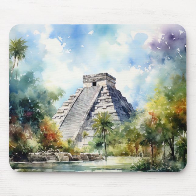 Chichen Itza, Mexico. Mouse Pad (Front)