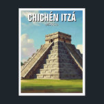 Chichen Itza Mexico Travel Beach Postcard<br><div class="desc">Chichén Itzá, one of the most iconic and well-preserved Mayan archaeological sites, stands as a testament to the ingenuity and sophistication of the Mayan civilization. Located in Mexico’s Yucatán Peninsula, this UNESCO World Heritage Site and one of the New Seven Wonders of the World draws millions of visitors each year....</div>