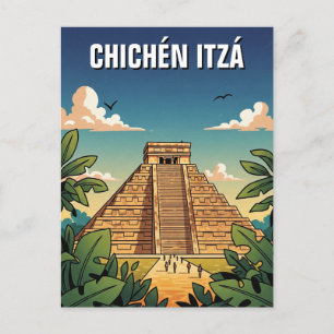 Chichen Itza Mexico Travel Postcard