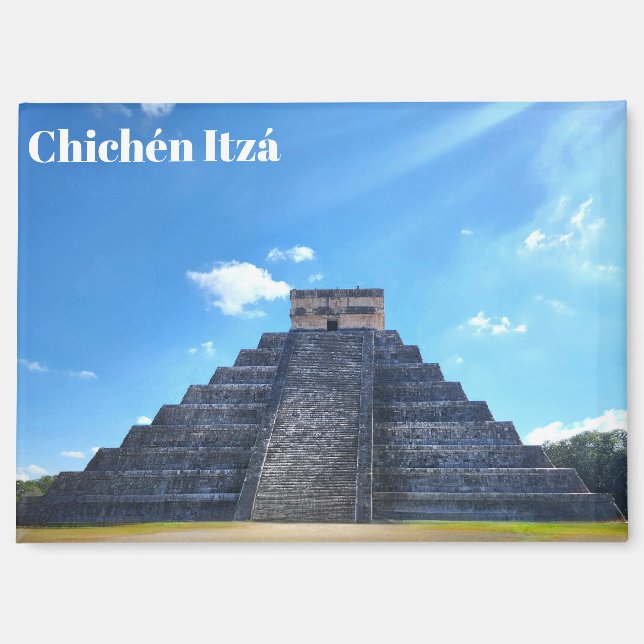 Chichén Itzá Mexique Aimant Souvenir (Recto)