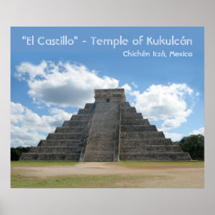 Chichén Itzá Pyramid Poster
