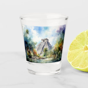 Chichen Itza Shot Glass