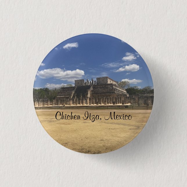 Chichen Itza Temple of the Warriors #3 Button (Front)