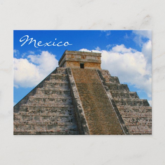 chichen itza temple postcard (Front)