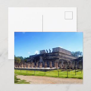 Chichen Itza. Temple warriors Postcard