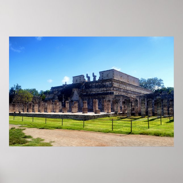 Chichen Itza. Temple warriors Poster (Front)
