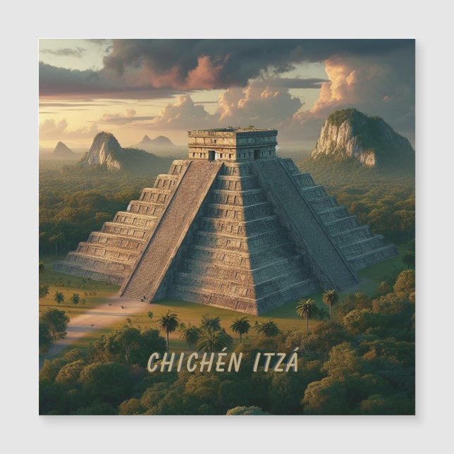 Chichén Itzá Yucatá Mexico Landscape Travel (Front)