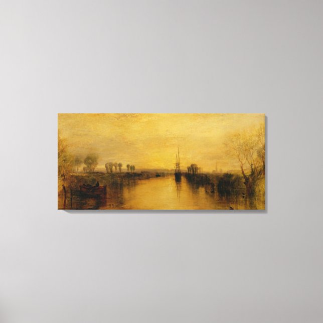 Chichester Canal, c.1829 Canvas Print (Front)