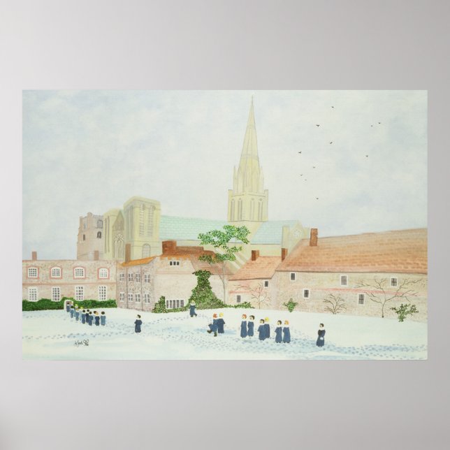 Chichester Cathedral and Visiting Choir Poster (Front)