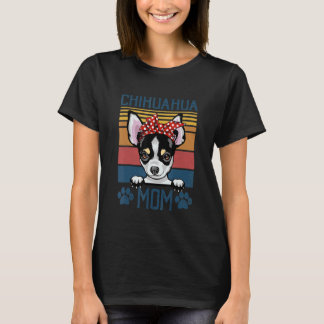 Chichihua Mom   Dog Mama Mothers Day 3 T-Shirt
