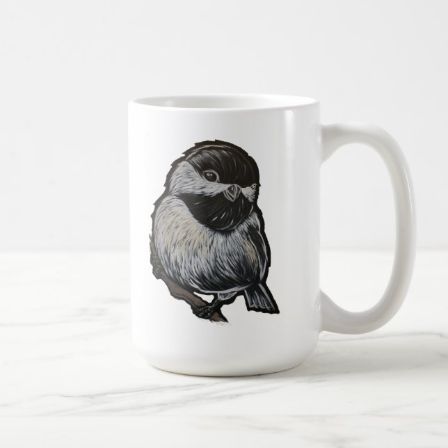 Chick-a-dee dee! coffee or tea mug (Right)