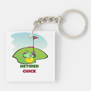 Chick à la retraite au terrain de golf