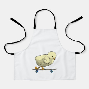 Chick as Skater with Skateboard Apron