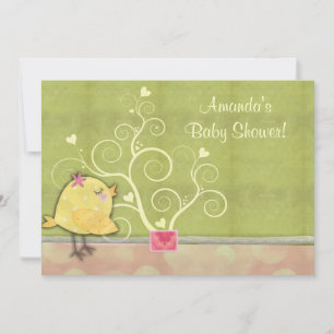 Chick baby shower invitation