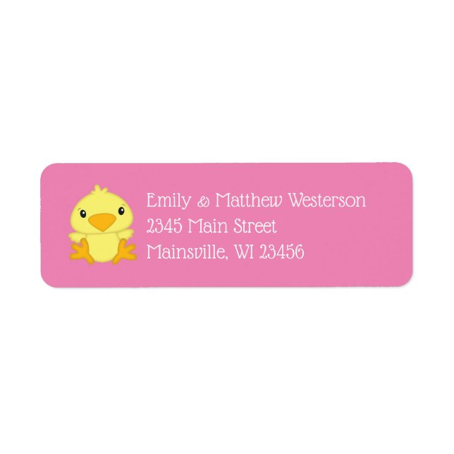 Chick Baby Shower Pink (Front)