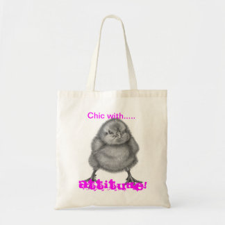 Chick bird with attitude bag
