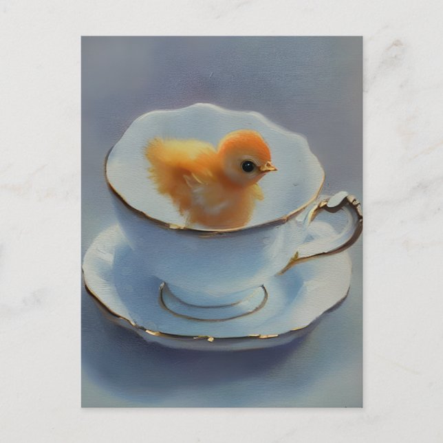 Chick dans une carte postale (Devant)