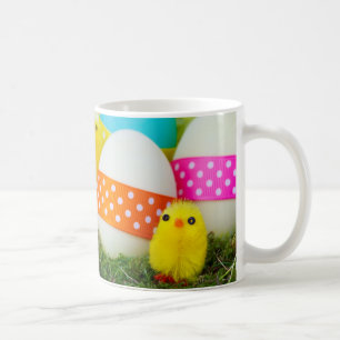 chick easter egg hunt coffee mug