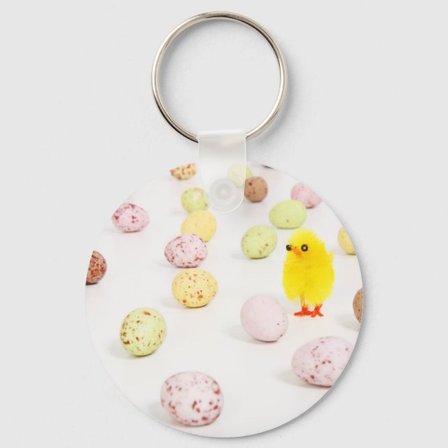 chick eggs easter keychain (Front)