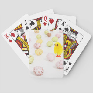 chick eggs easter playing cards
