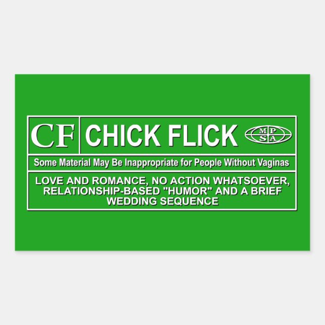 Chick Flick Sticker (Front)
