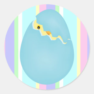 Chick in an Easter Egg Stickers