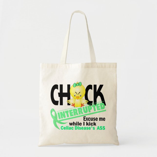 Chick Interrupted 2 Celiac Disease Tote Bag (Front)