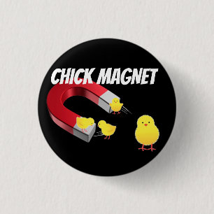 CHICK Magnet 1 Inch Round Button