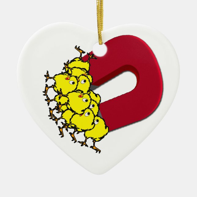 Chick Magnet Ceramic Ornament (Front)