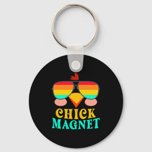 Chick Magnet Cute Easter Egg Hunting Spring Out Keychain