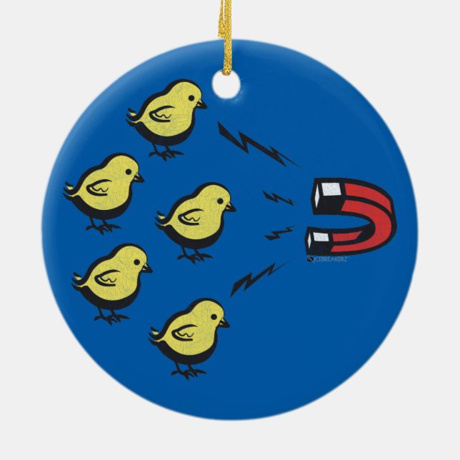 CHICK MAGNET FUNNY CHRISTMAS ORNAMENT (Back)