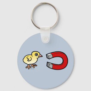 Chick Magnet Keychain