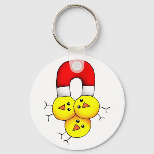 Chick Magnet Keychain