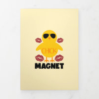 Chick Magnet Kisses Spring Happy Easter Funny 