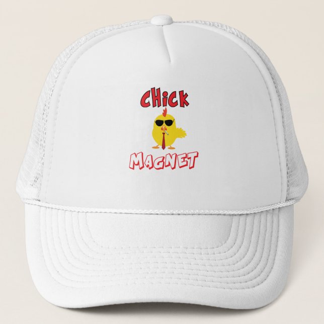 Chick magnet trucker hat (Front)