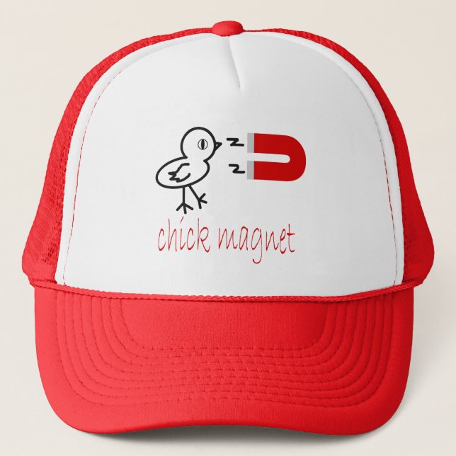 chick magnet trucker hat (Front)