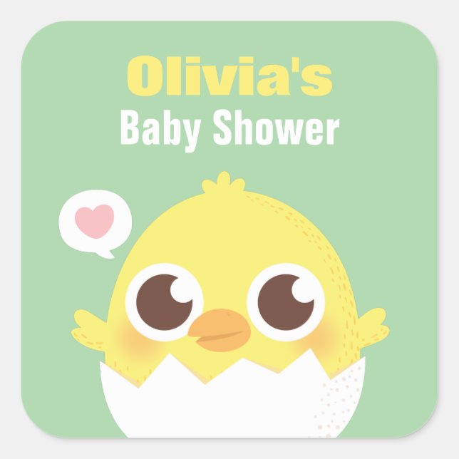 Chick mignon sur le point de hacher les Stickers B (Devant)