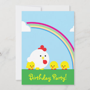 Chick 'n chicks invitation