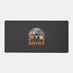 Chick or Treat Cute Halloween Graveyard Design_1 Desk Mat