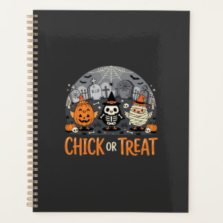 Chick or Treat Cute Halloween Graveyard Design_1 Planner