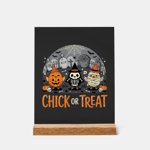 Chick or Treat Mignon Design de Cimetière Hallowee