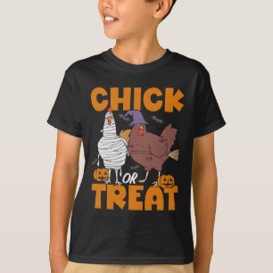 Chick Or Treat Spooky Chicken Lover Halloween  T-Shirt