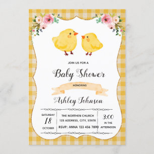 Chick party invitation