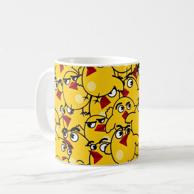 Chick Pattern Coffee Mug (Front Left)