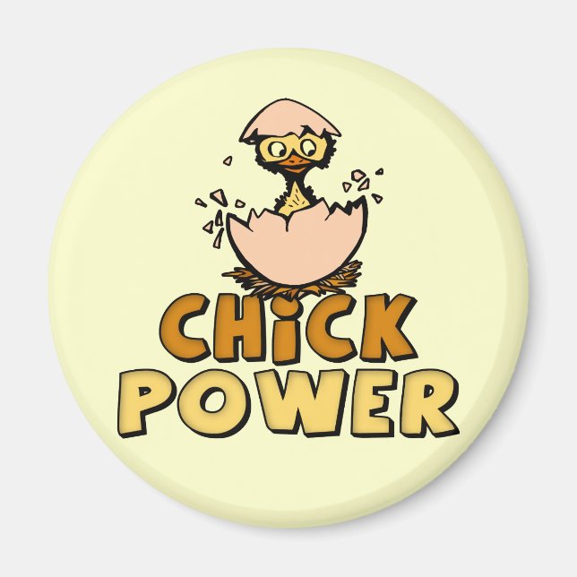 Chick Power T-shirts and Gifts For Her Magnet (Front)